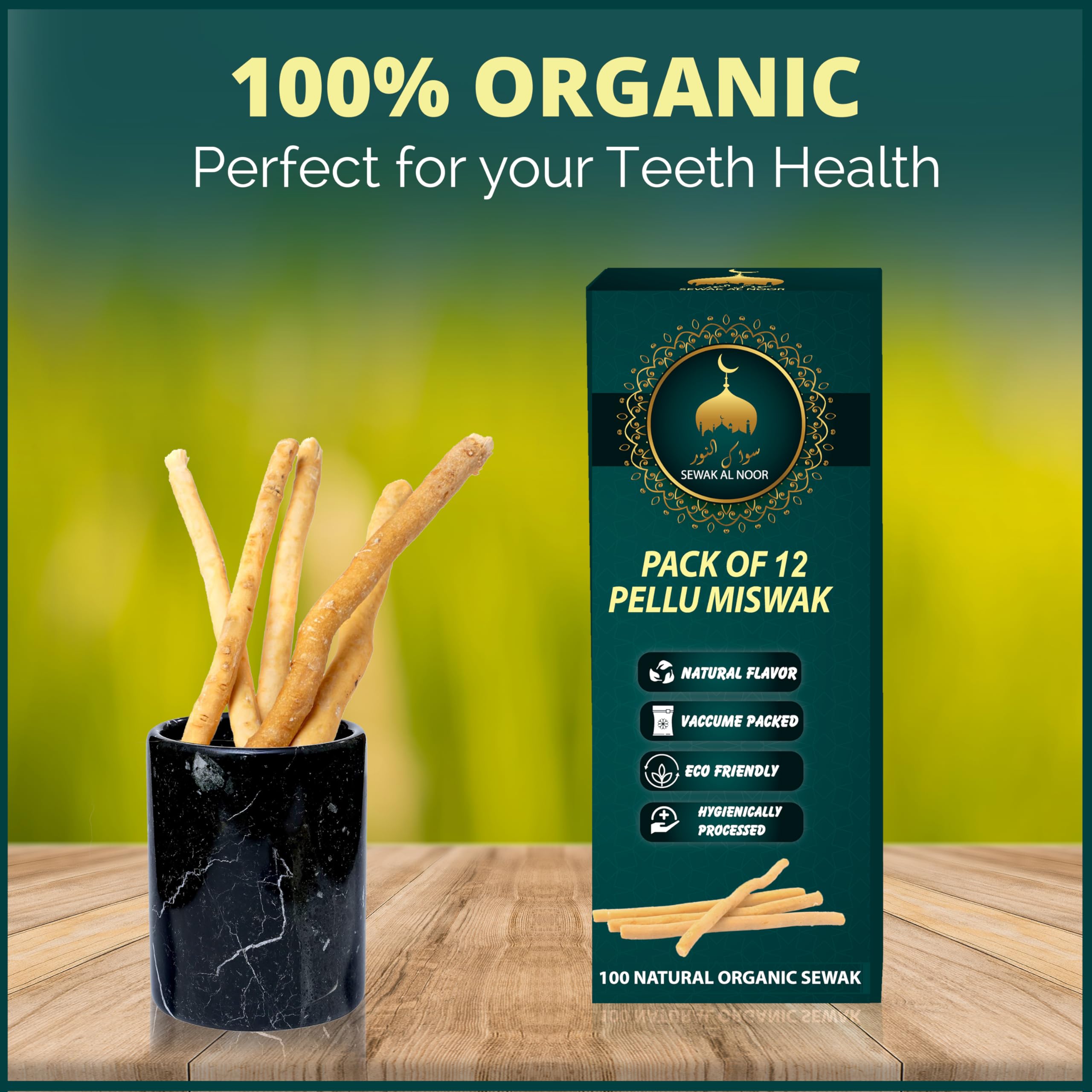 Natural Miswak toothbrush sticks