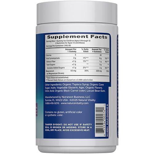 Natural Vitality CALM gummies closeup highlighting the raspberry lemon gummy.