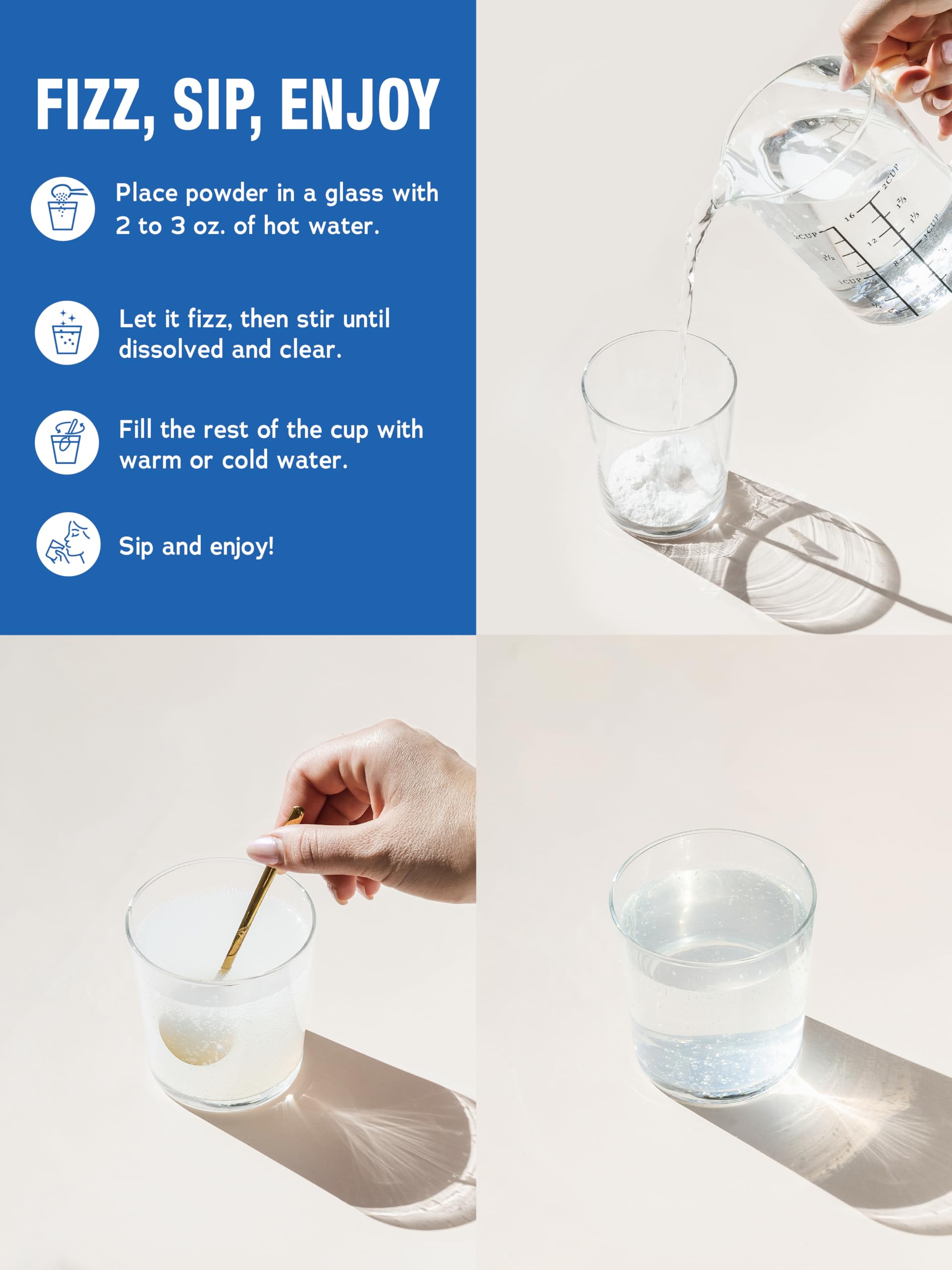 Natural Vitality CALM ingredients list showing gluten-free, vegan, Non-GMO formula.