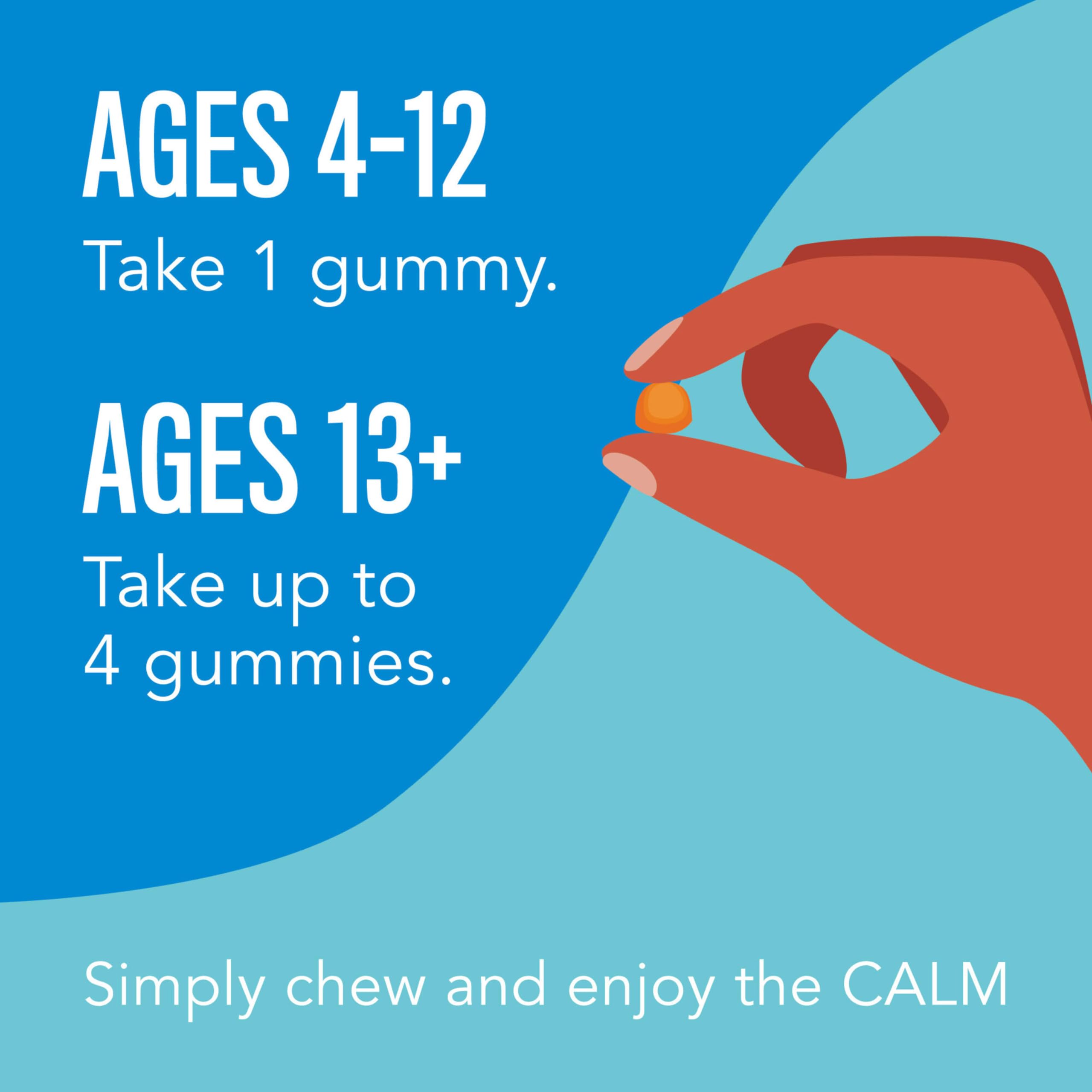 Vegan and gluten-free badges on CALM Kids packaging