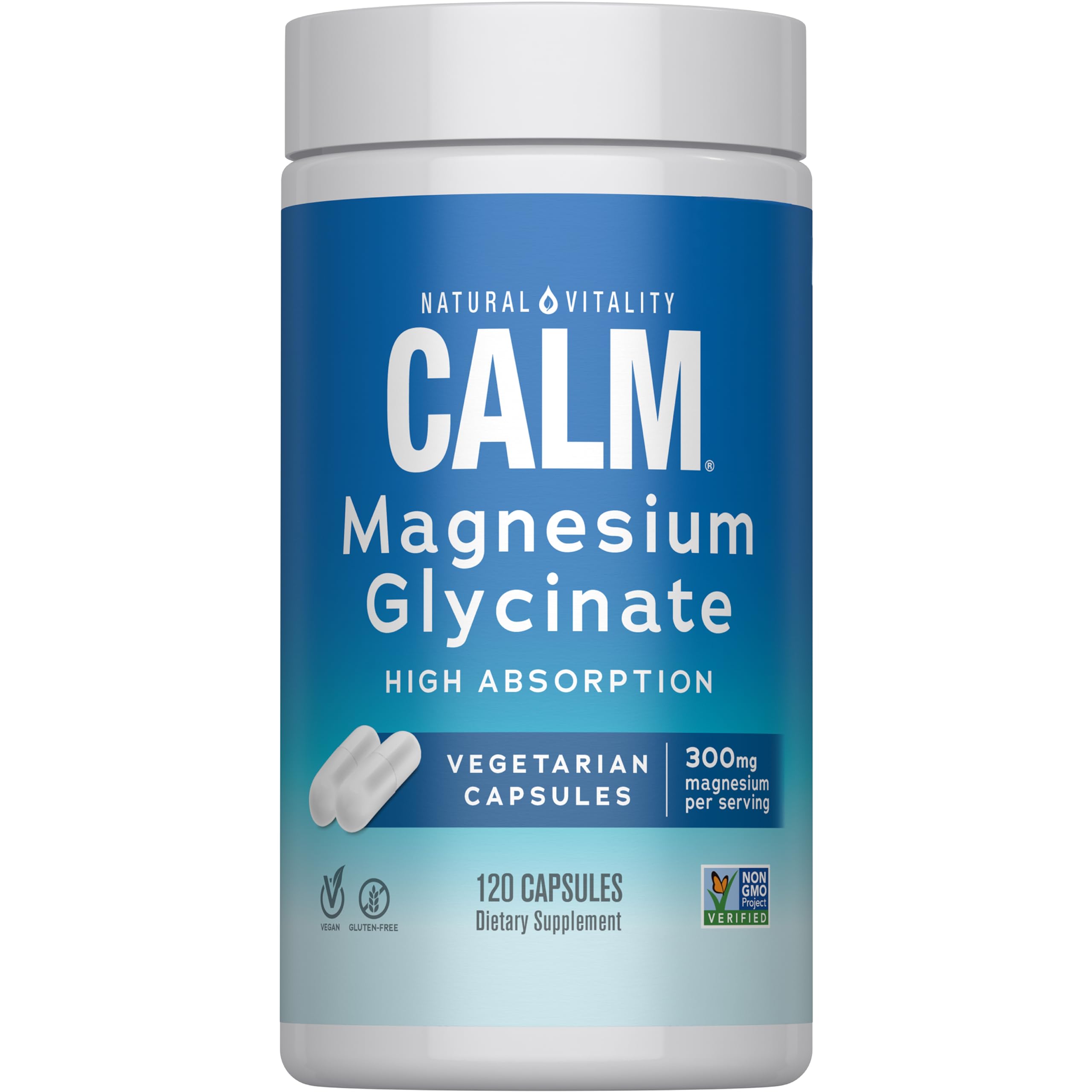 NATURAL VITALITY Calm Magnesium bottle label - 120 CT