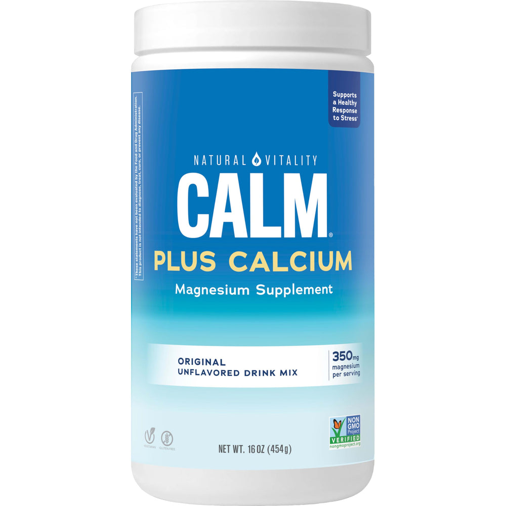 Natural Vitality CALM Magnesium Drink Mix Plus Calcium bottle (16 oz)