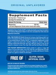 Serving suggestion: Calm magnesium powder with water