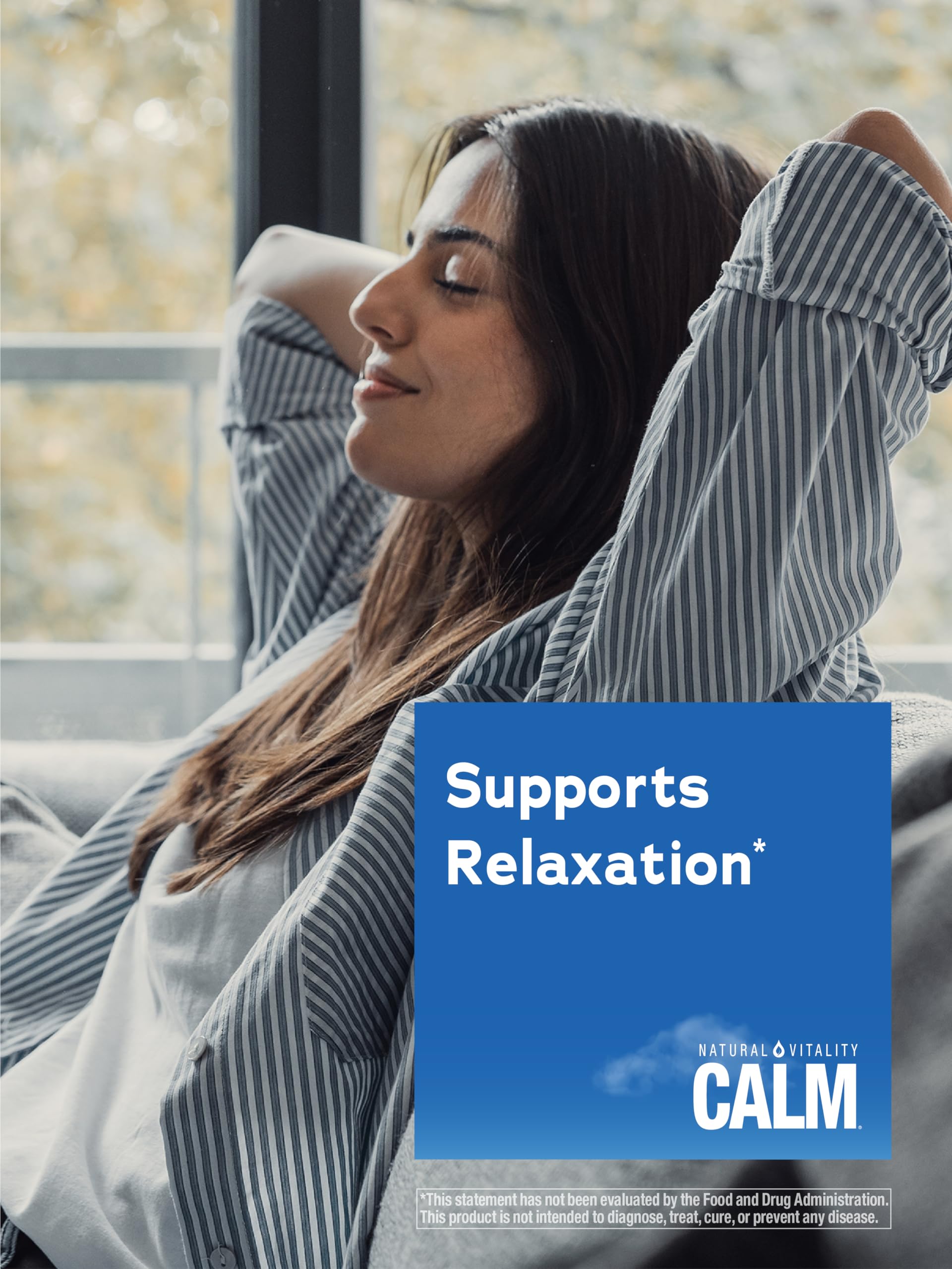 Natural Vitality CALM bottle packaging and branding