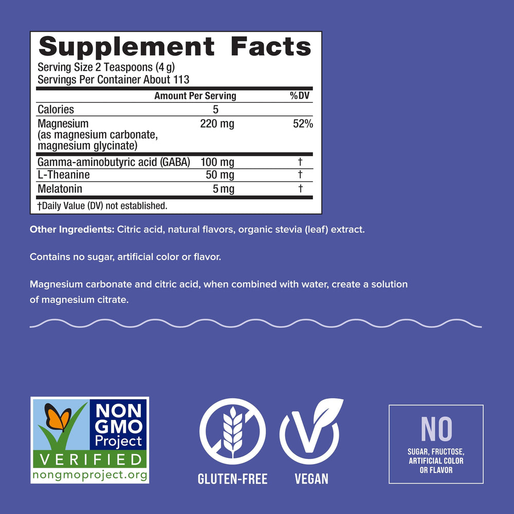 CALM Sleep bottle with label close-up