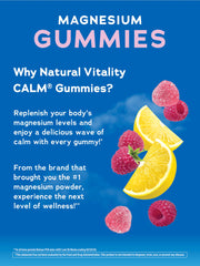 Vegan and gluten-free CALM gummies with natural ingredients