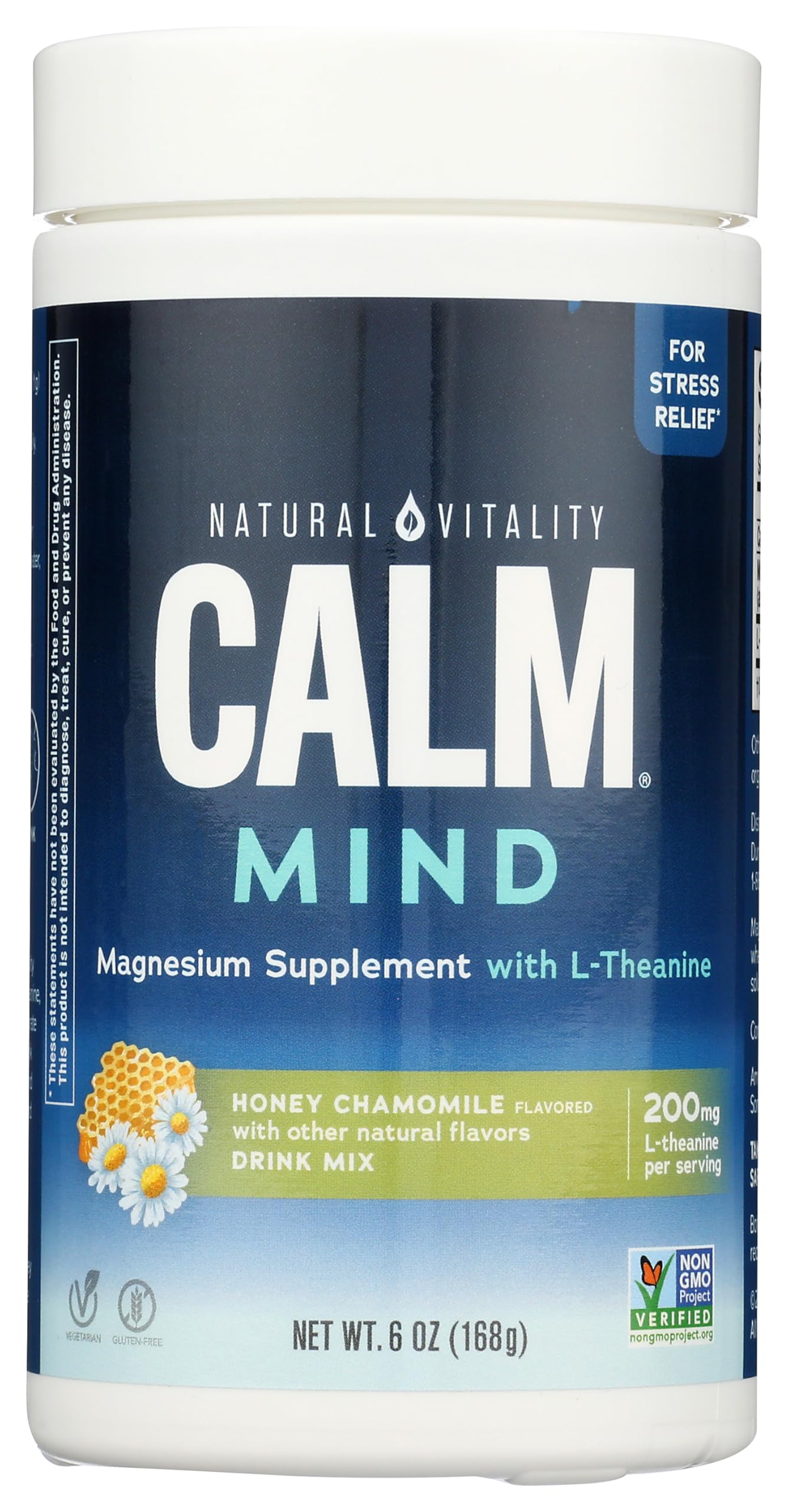 Natural Vitality Honey Chamomile Calm Mind 6 oz bottle front view