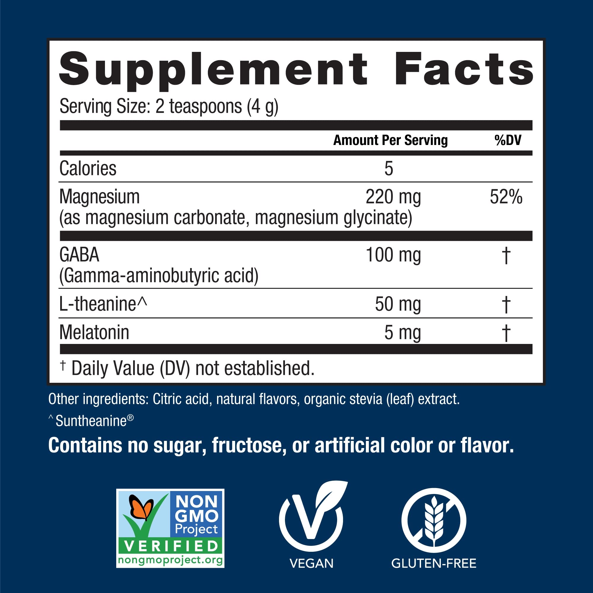 Glass of prepared Calmful Sleep drink fizzing in hot water