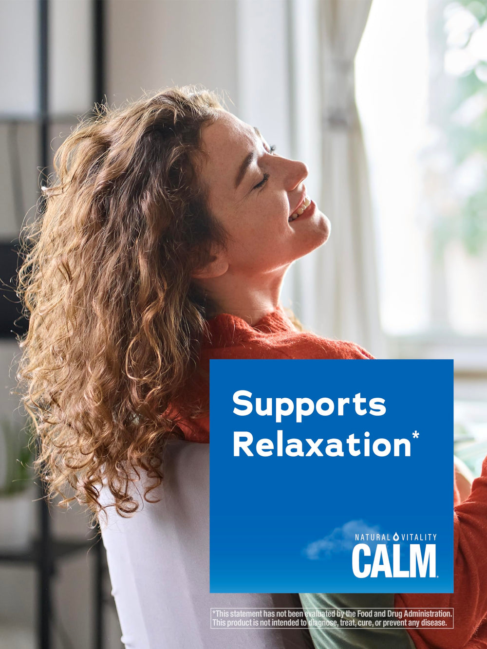 Prepared serving of NATURAL VITALITY Original Calm Magnesium Drink Mix in glass