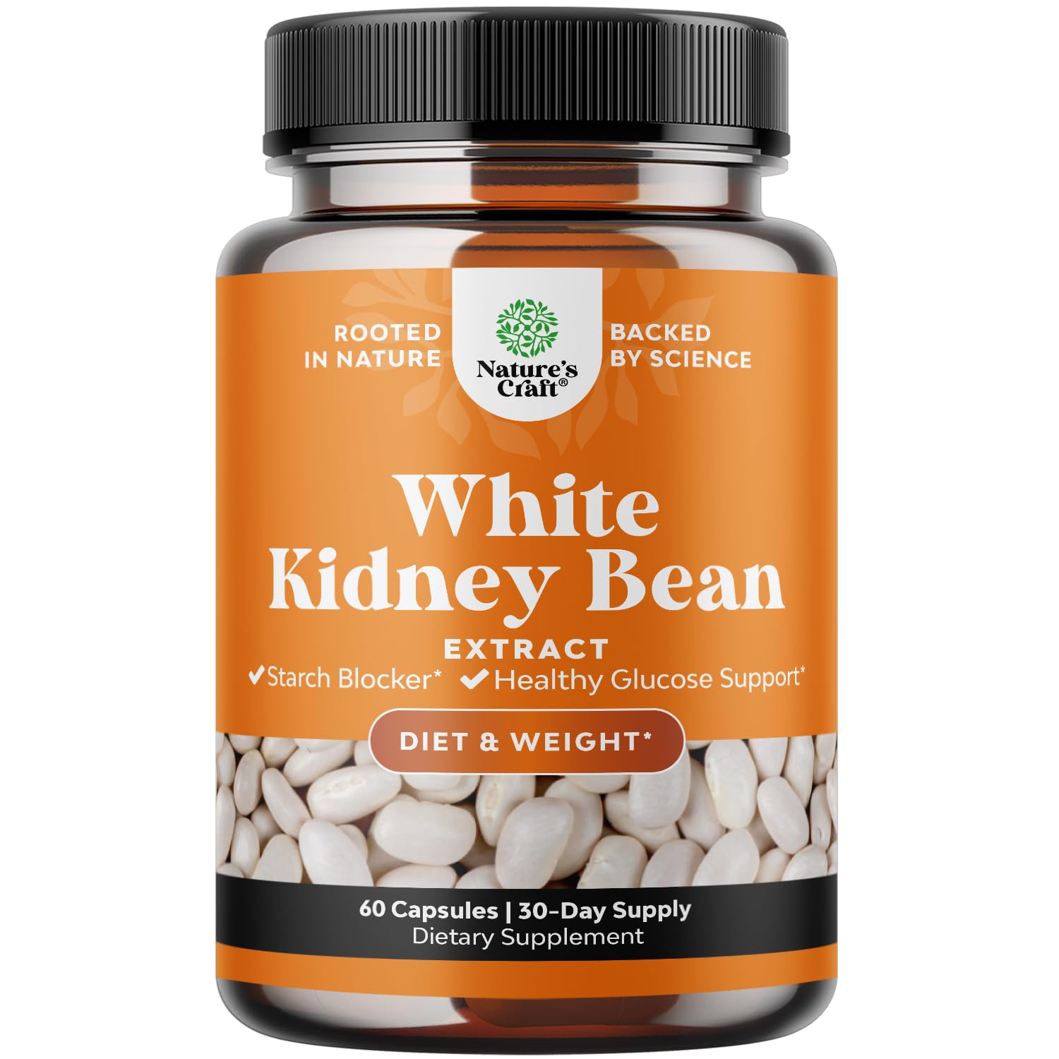 Hero image of natural white kidney bean extract bottle