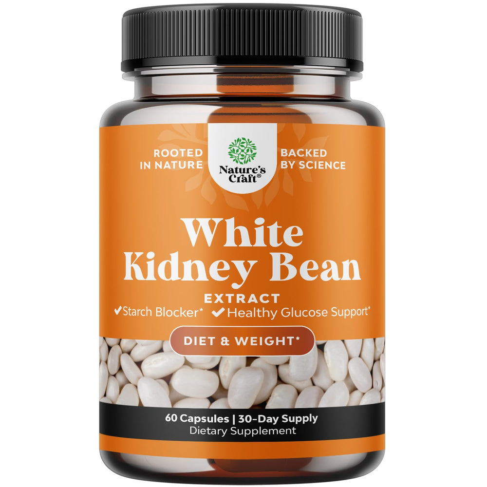 Hero image of natural white kidney bean extract bottle
