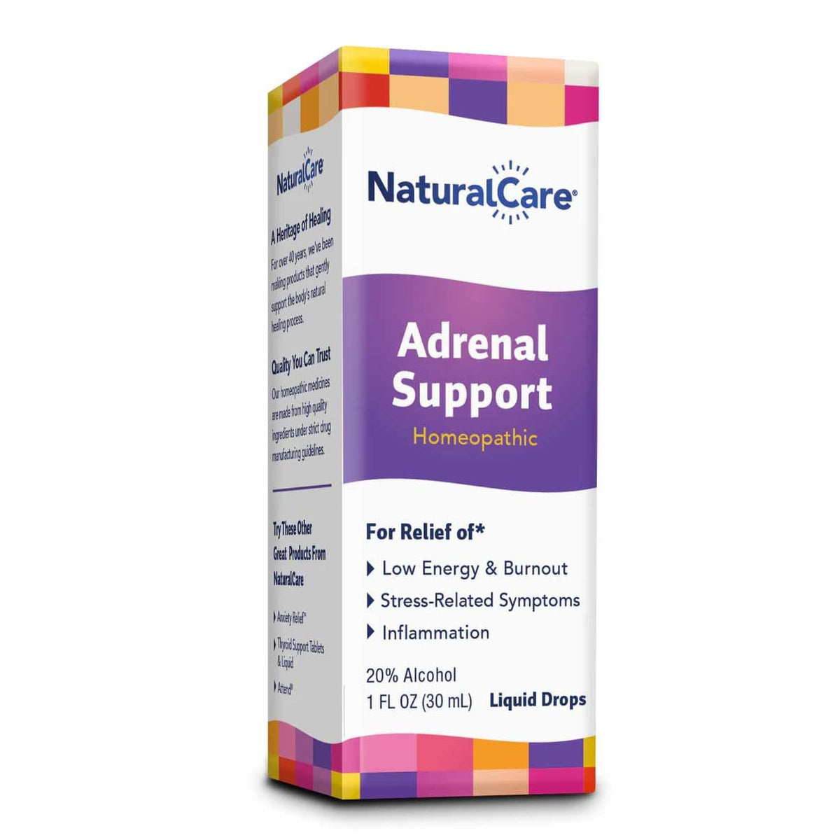 Front view of NaturalCare Adrenal Support bottle (1 oz)