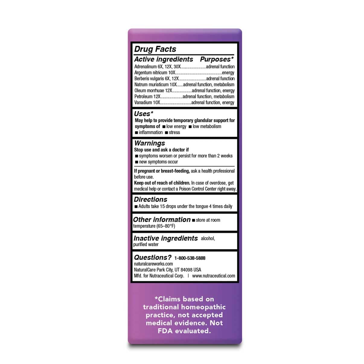 NaturalCare Adrenal Support being used in daily routine