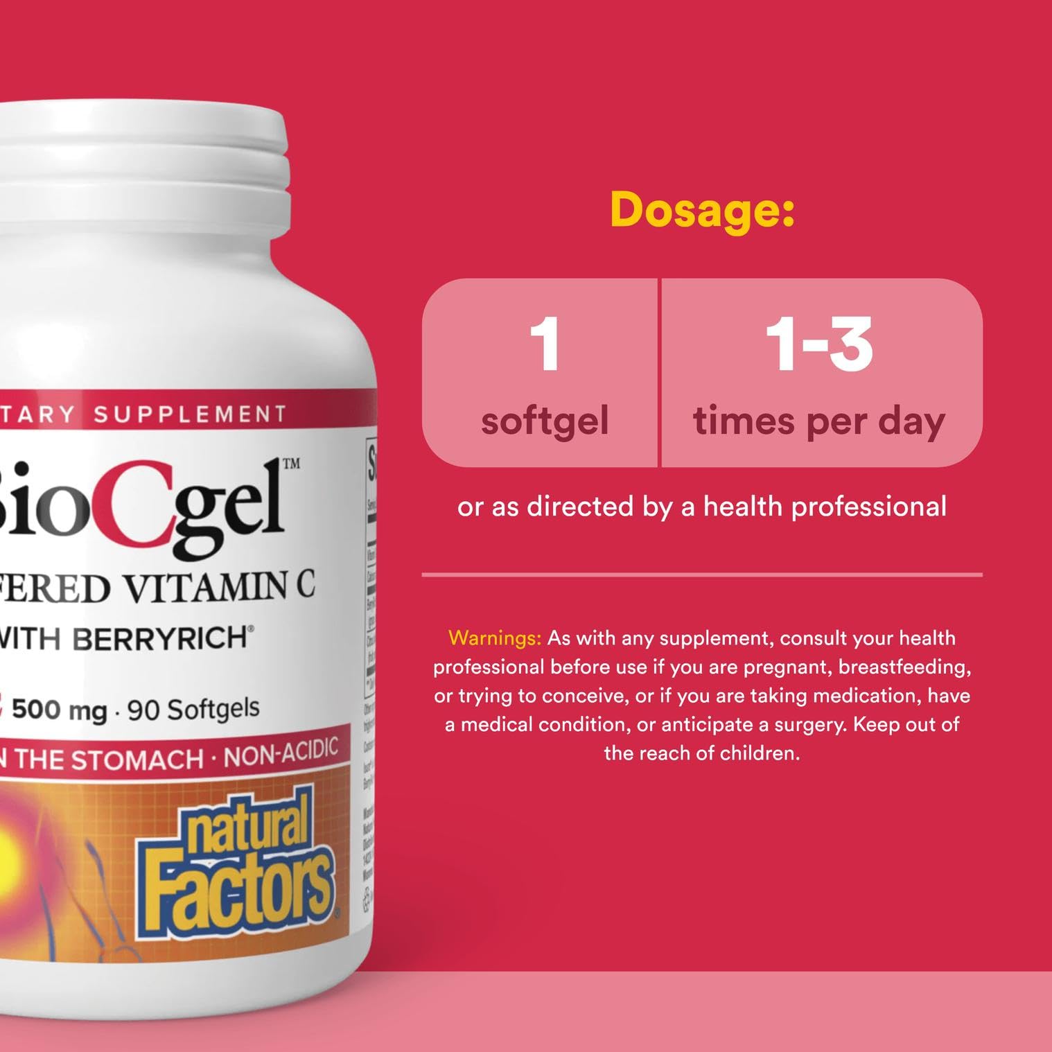 Close-up of BerryRich whole fruit blend label