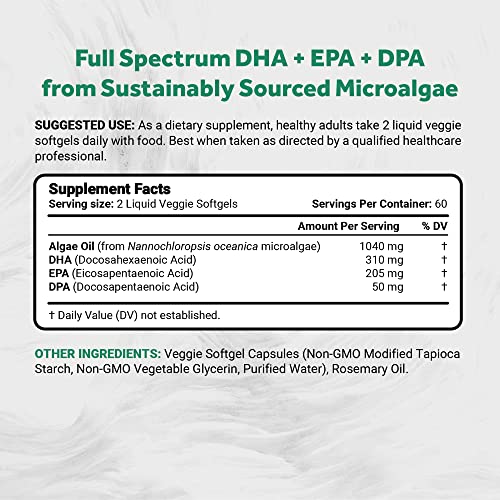 Close-up of Naturalis vegan Omega-3 algae oil capsules
