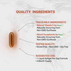 Natural tocopherols in Naturalis Vitamin E softgel