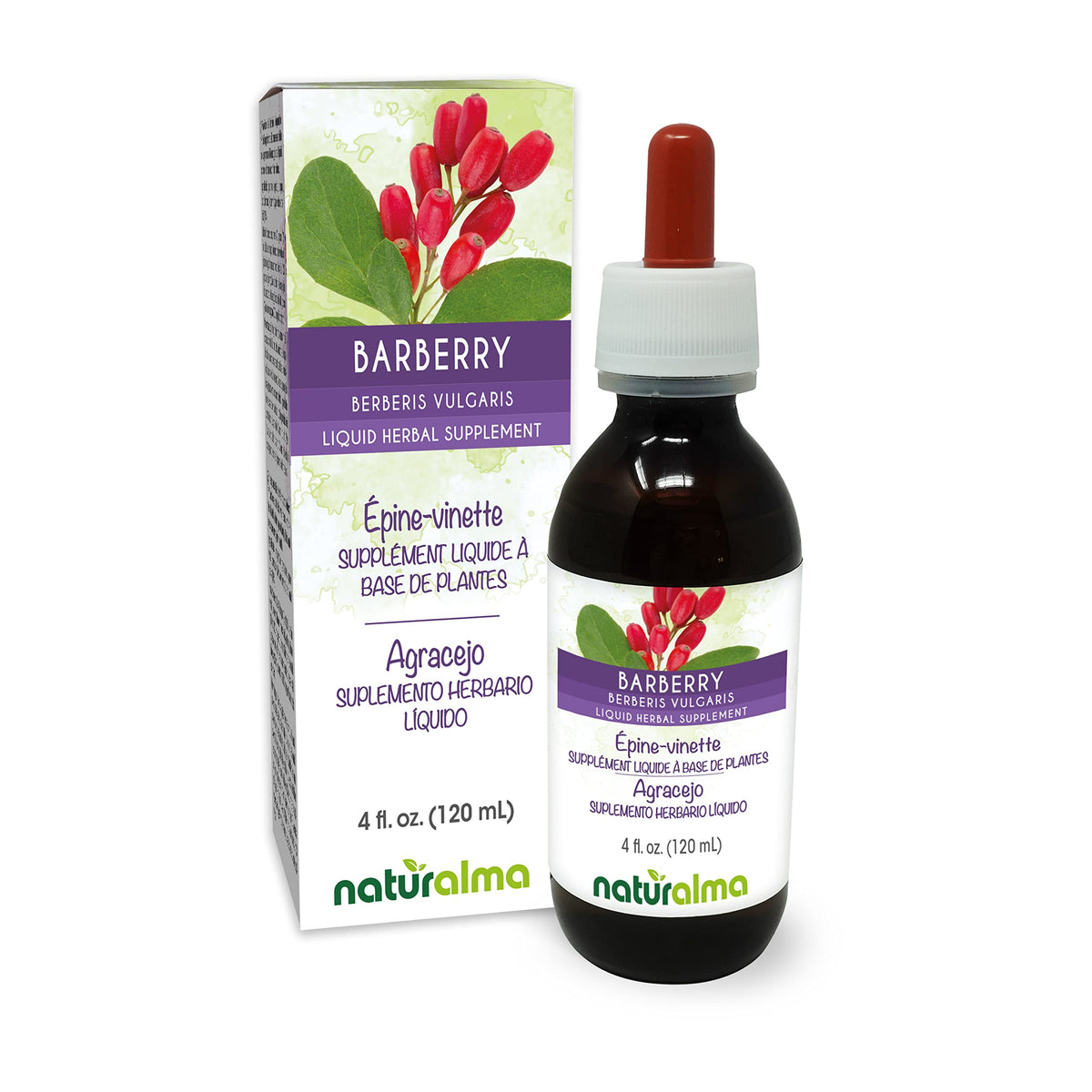 Naturalma Barberry root bark tincture bottle 4 oz