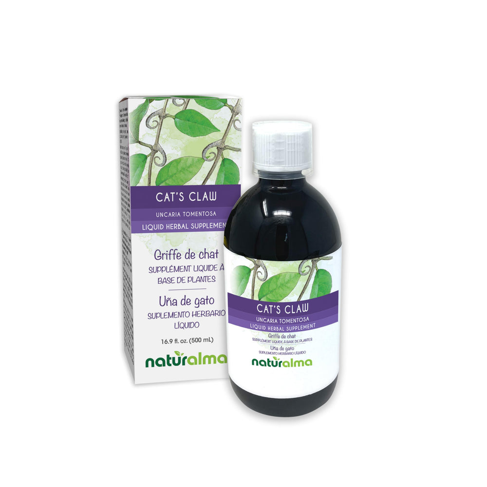 Front view of Naturalma Cat's Claw Bark Tincture bottle 500ml (1:10), alcohol-free