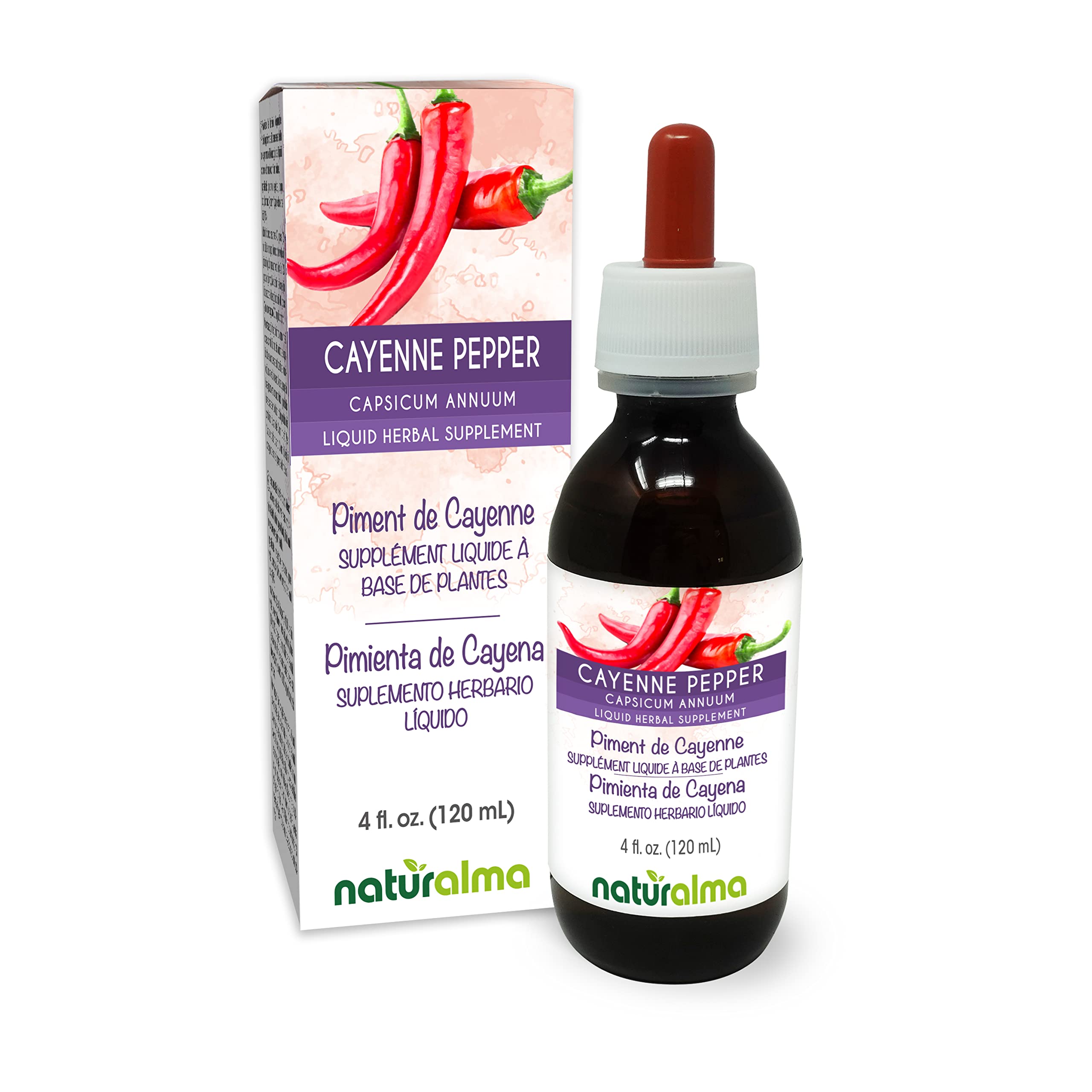 Naturalma Cayenne Pepper Tincture bottle, 4 fl oz