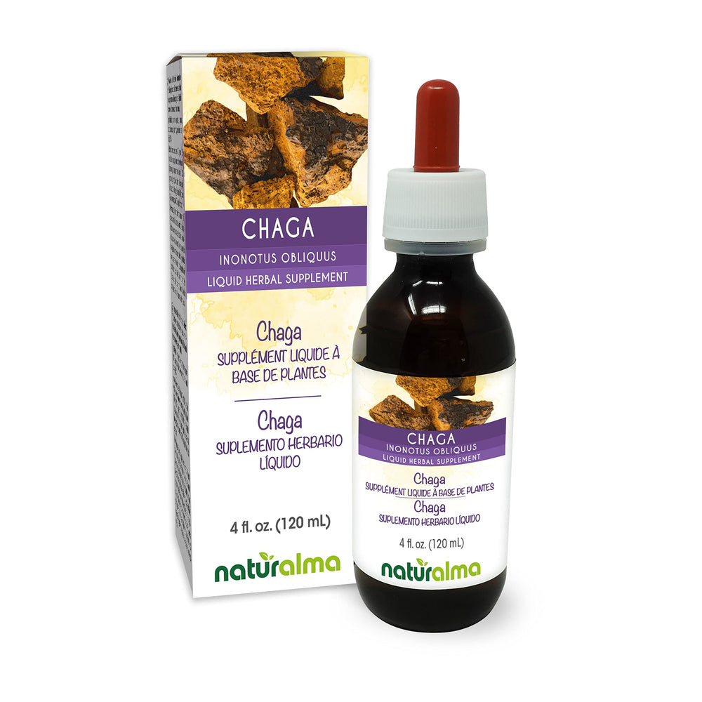 Naturalma Chaga tincture bottle with 4 fl oz label
