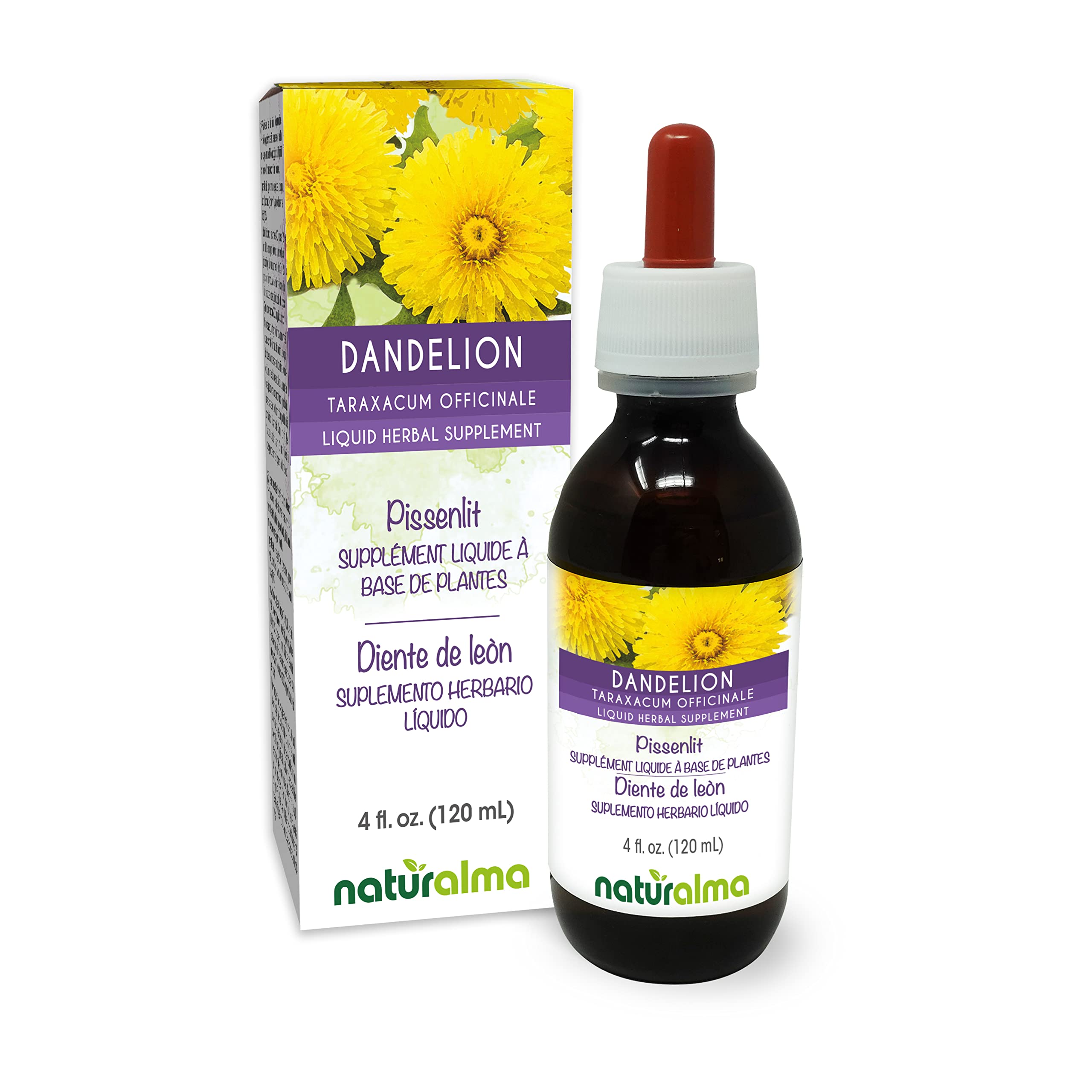 Naturalma Dandelion tincture bottle front label