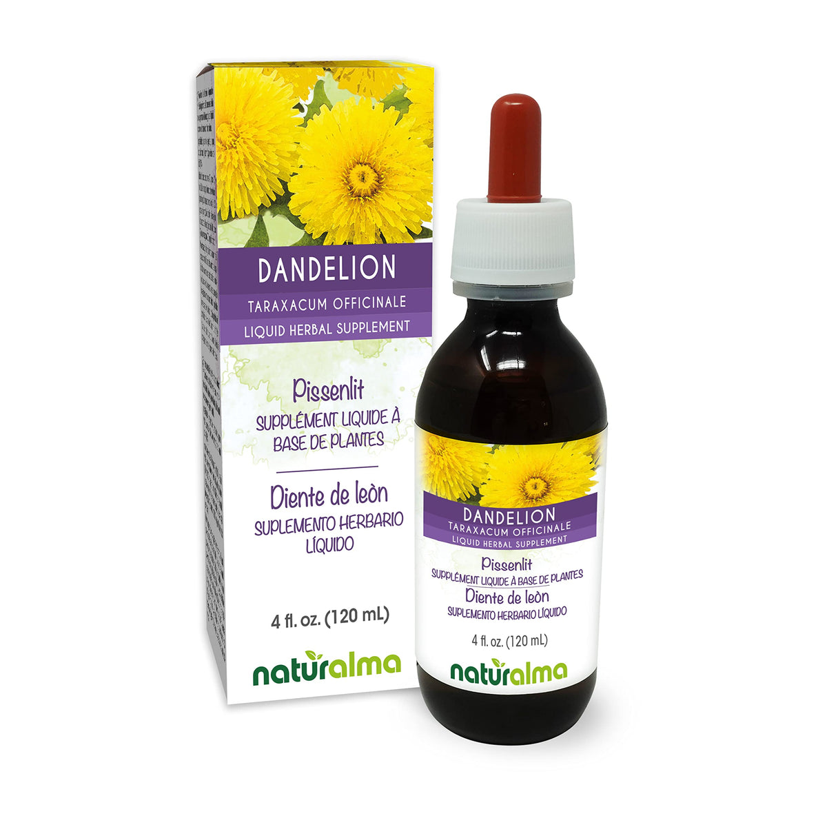 Naturalma Dandelion tincture bottle front label