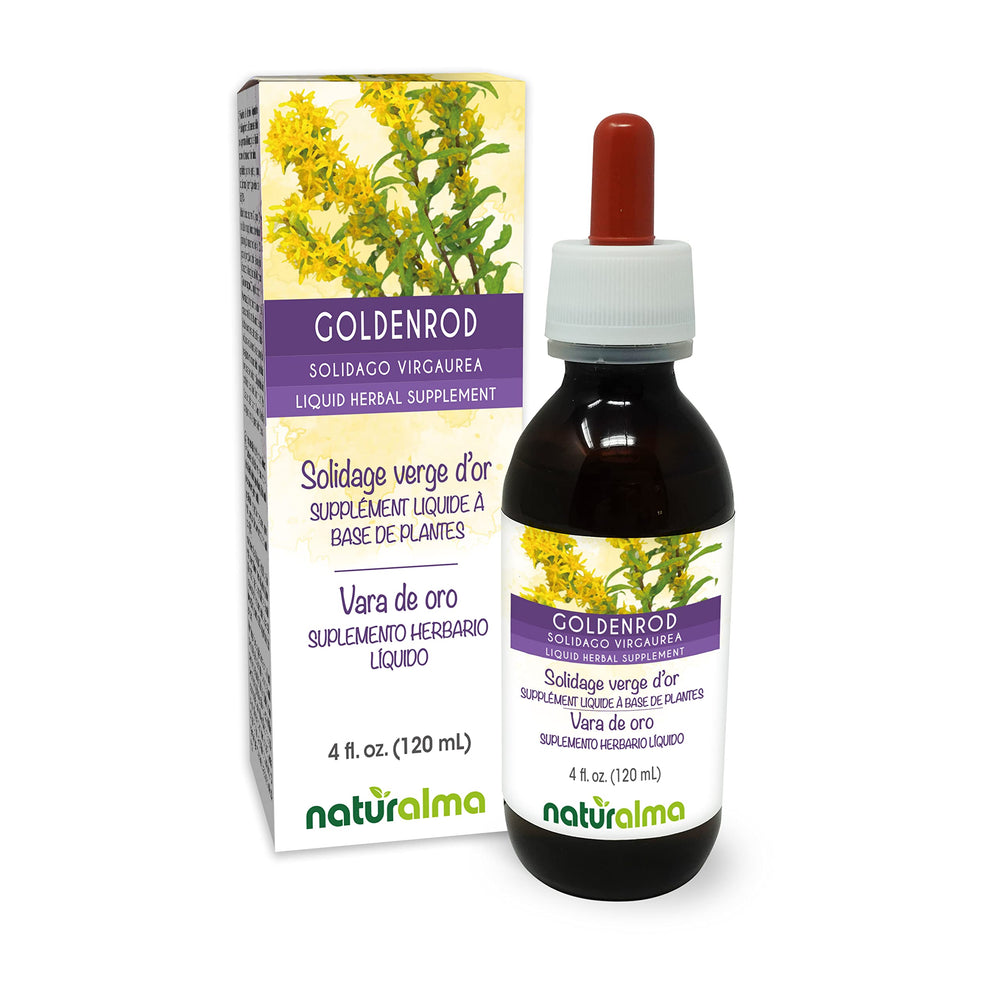 Naturalma Goldenrod tincture bottle with dropper - 4 fl oz