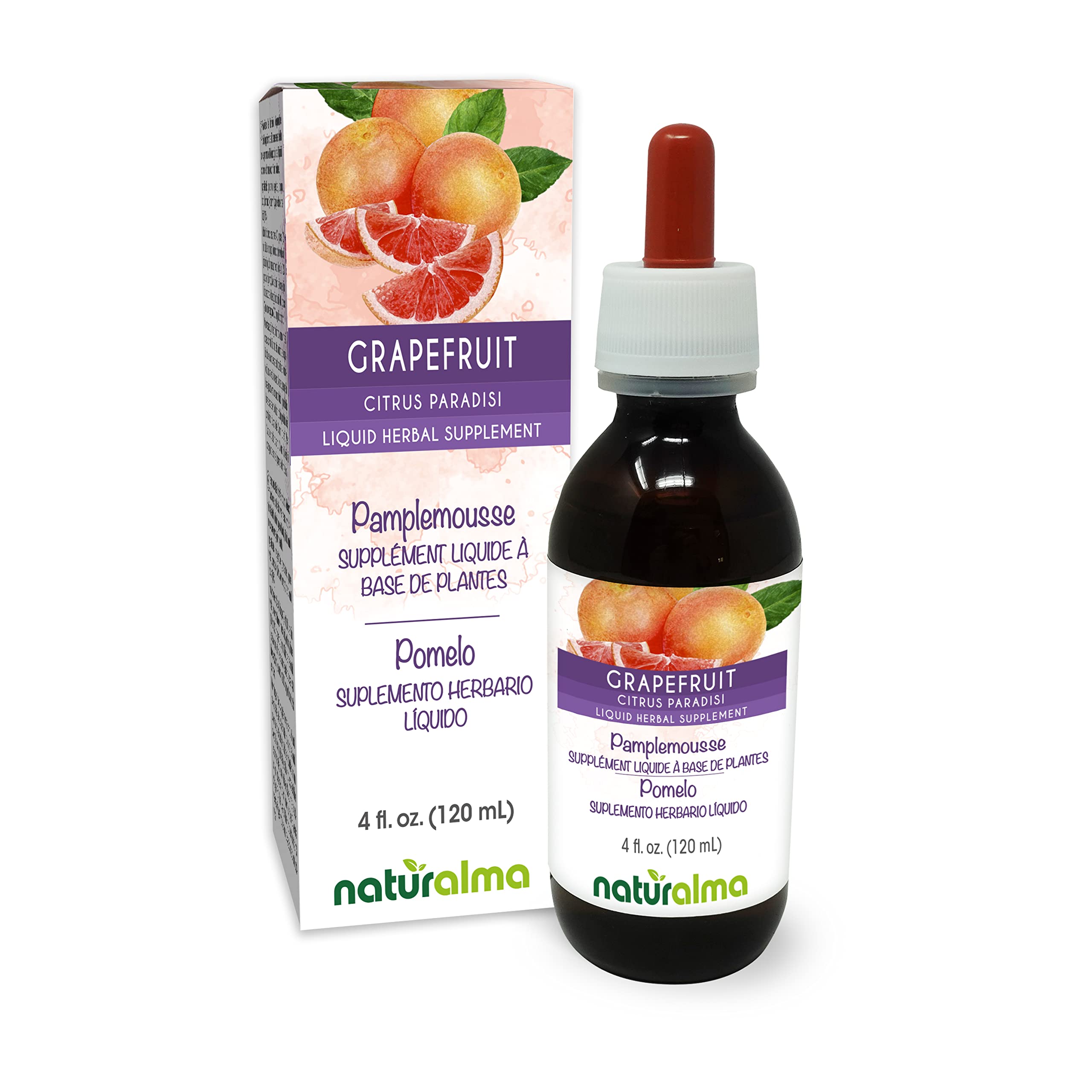 Naturalma Grapefruit seed tincture bottle, 4 oz