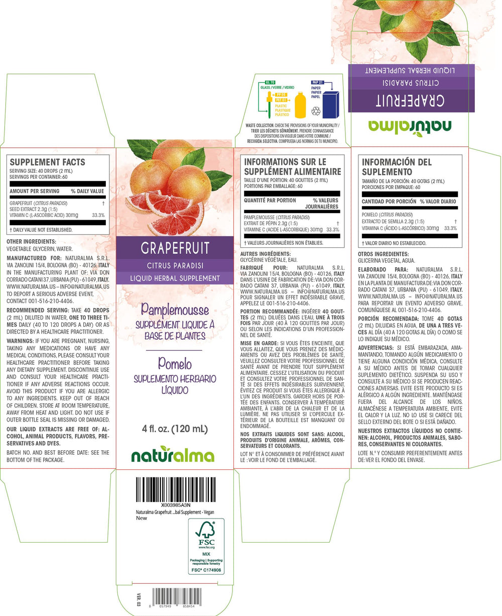 Grapefruit seed tincture in a dropper showing 2 ml dose