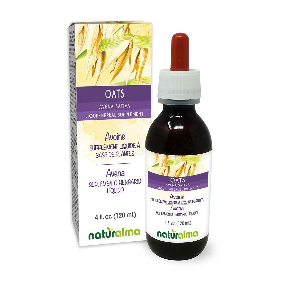 Naturalma Oats Tops Tincture bottle 4 oz