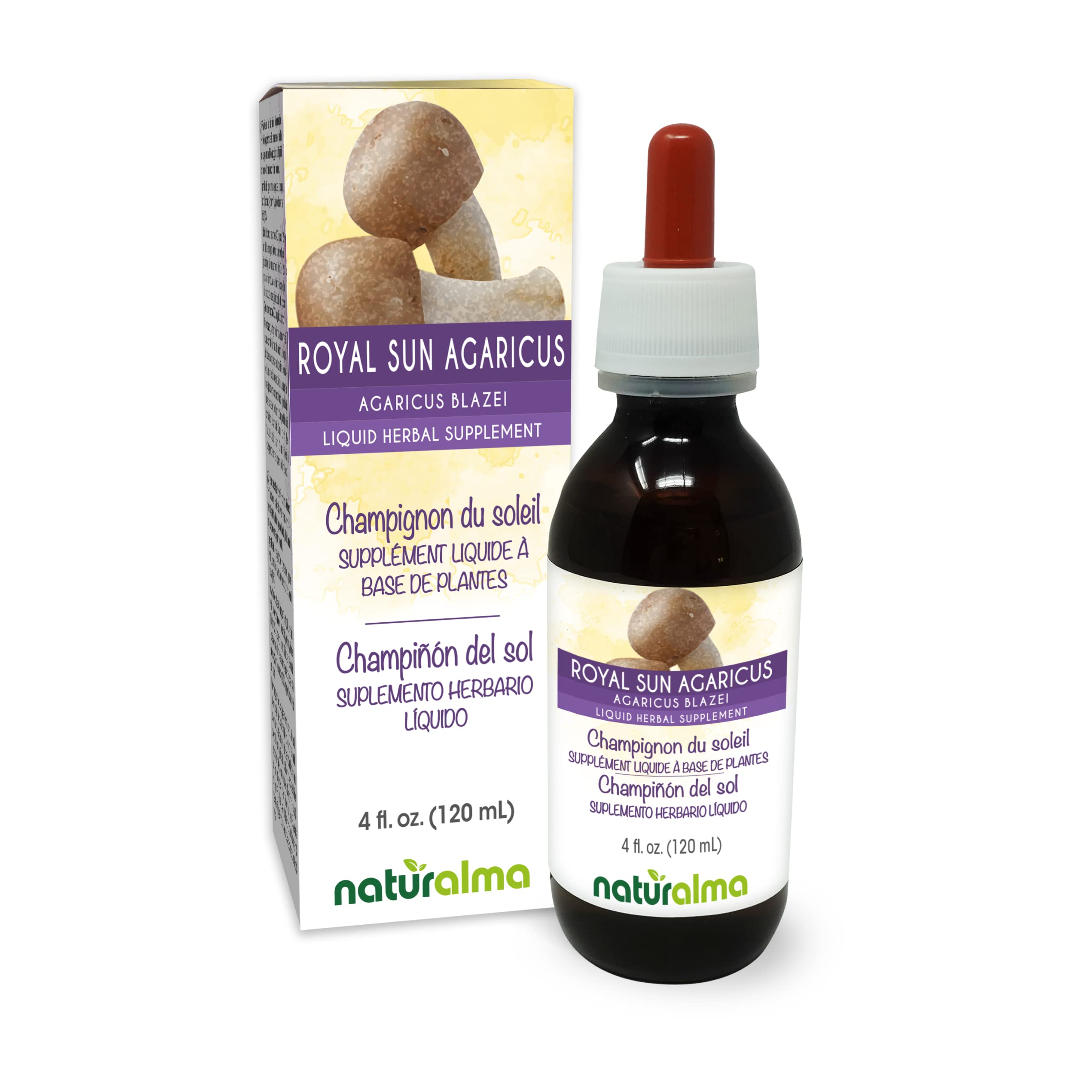Bottle of Naturalma Royal Sun Agaricus tincture, 4 fl oz