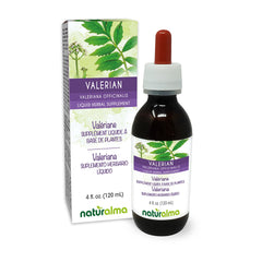Naturalma Valerian Root Tincture bottle 4 oz, alcohol-free, vegan