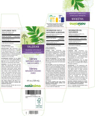 Label of Naturalma Valerian tincture 4 oz