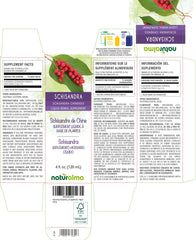 Schisandra chinensis tincture label close-up