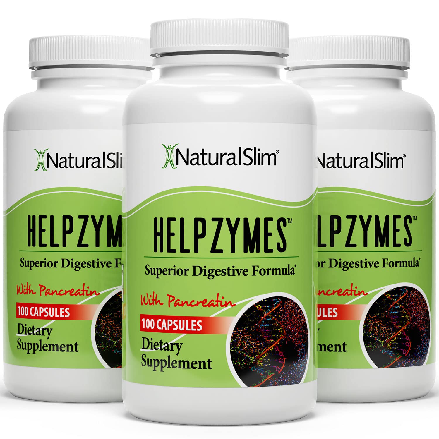 NaturalSlim Digestive Enzymes bottle with label