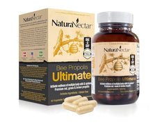 NaturaNectar Ultimate Bee Propolis bottle with NSF Certified seal