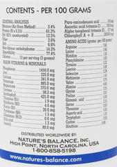 Nature's Balance logo with chlorella bottle