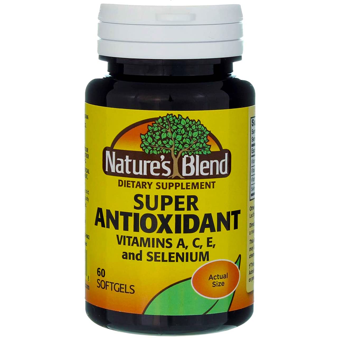 Front view of Nature's Blend Super Antioxidant Aces 60 Sgels bottle