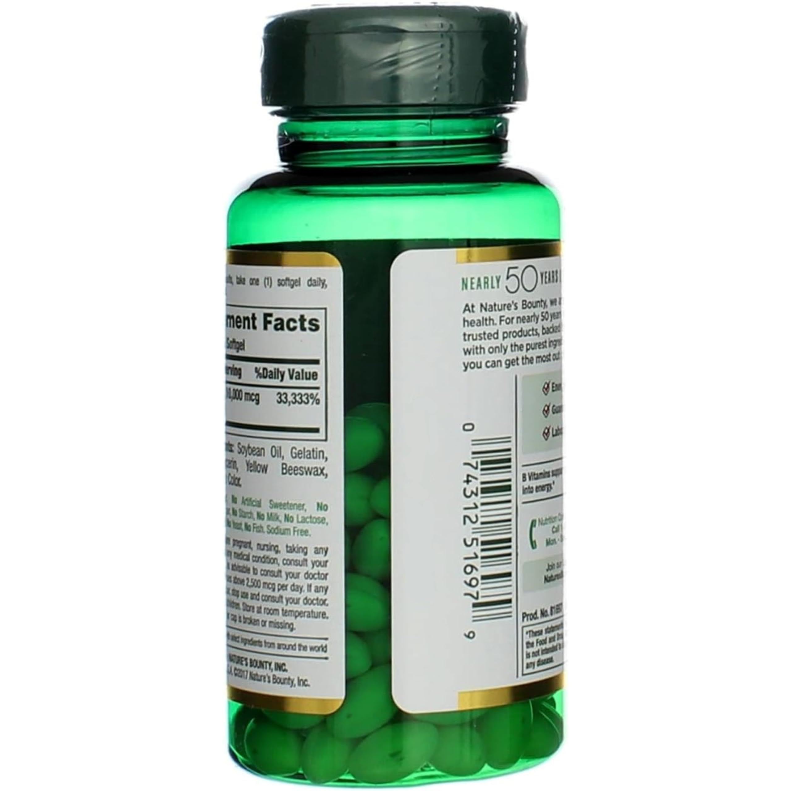 Nature's Bounty Biotin 10,000 mcg Ultra Strength packaging