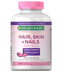 Nature's Bounty Hair Skin Nails 250-Coated Tablets Extra Strength bottle