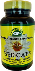 Nature Cure Bee Caps 120 Caplets bottle – front view