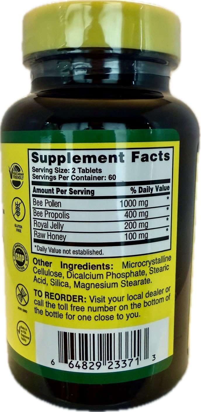 New tablet size and natural color of Nature Cure Bee Caps