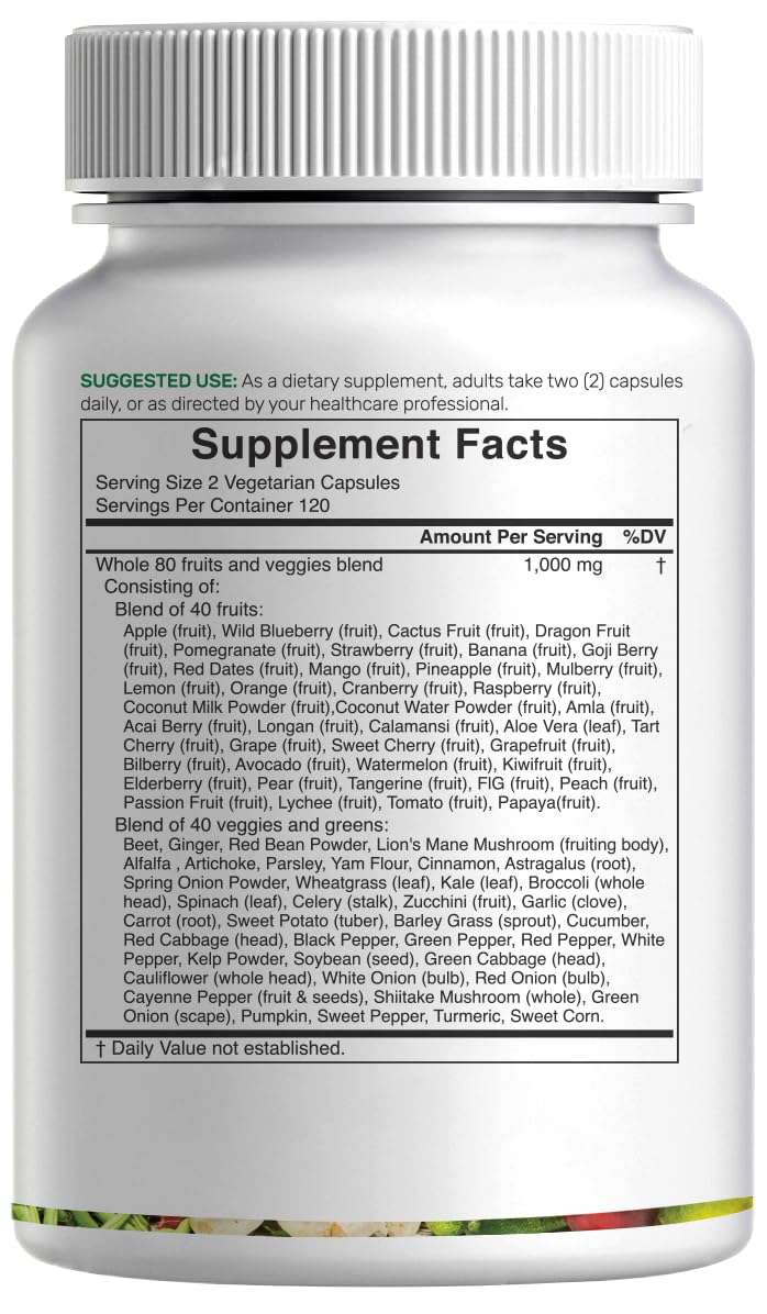 Laboratory third-party testing certificates for Nature’s Fruits & Veggies Supplement