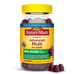 Front view of Nature Made Advanced Multivitamin Gummies bottle