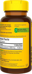 Close-up of Nature Made Vitamin B-12 1000 mcg Sublingual lozenge label