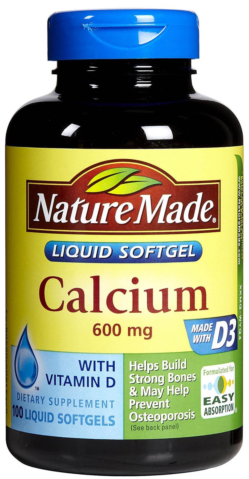 Nature Made Calcium 600 mg softgels bottle - 4-pack
