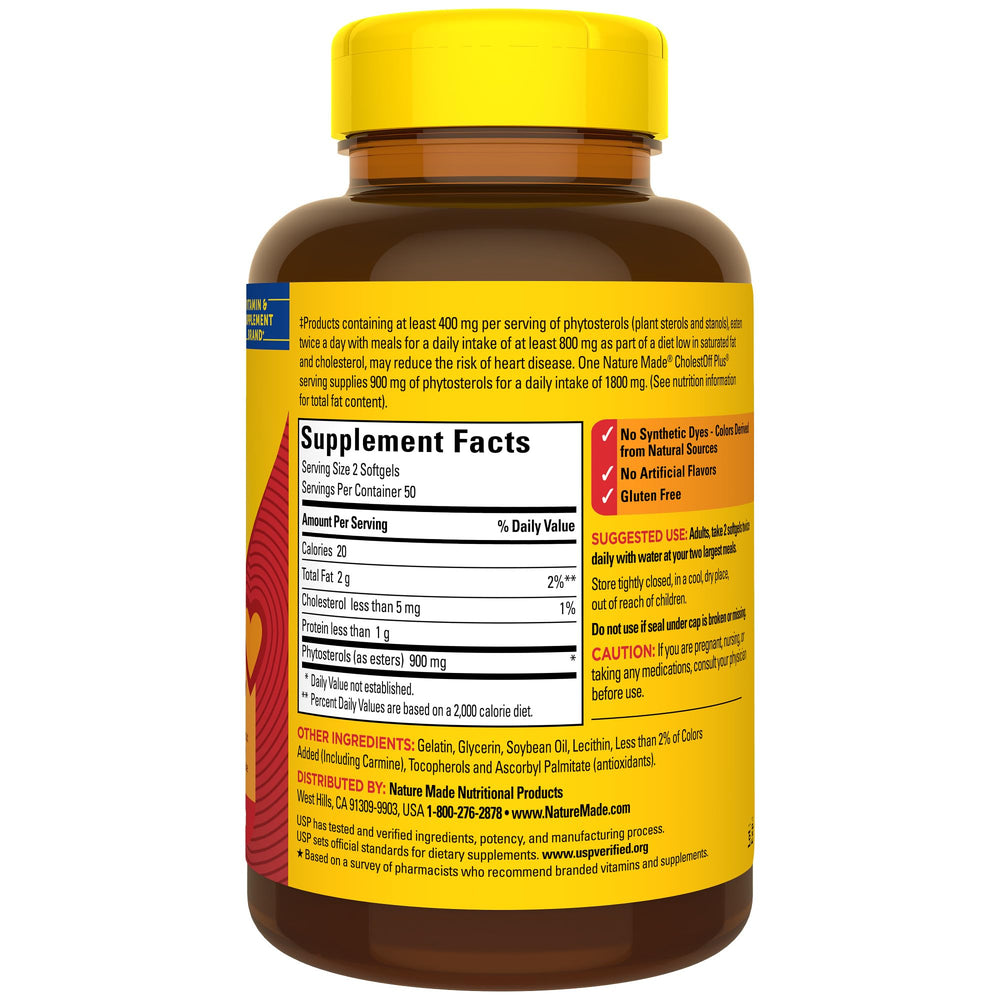 Gluten-free CholestOff Plus with no artificial dyes, flavors or preservatives
