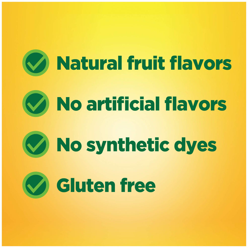 Visual of three gummies representing a 6 g serving
