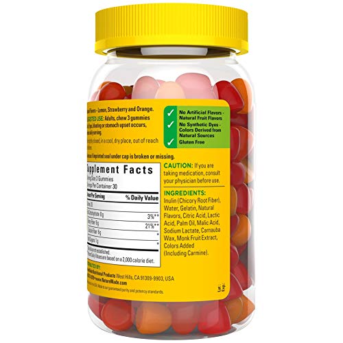 Gummies in bottle with cap off