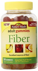 Nature Made Fiber Adult Gummies Assorted Fruit 270 Gummies Pack of 3
